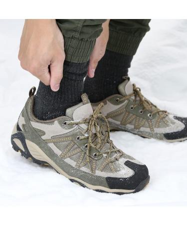 KECOW Merino Wool Hiking Socks for Men & Women - 3 Pairs Warm Winter Socks for Outdoor Sports (Size 43-46 Dark Gray) - Buy Online on GoSupps.com