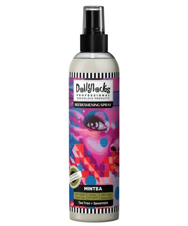 Dollylocks Dreadlock Refreshening Spray for Locs - Mintea Tea Tree Spearmint - Residue-free and Sulfate-free Loc and Scalp Refreshing Spray for Dreadlocks 8oz