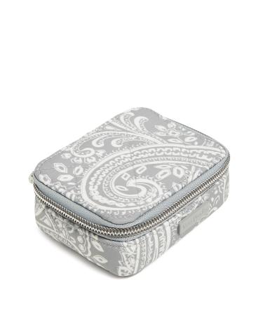 Vera Bradley Women's Performance Twill Travel Pill Organizer Accessory Cloud Gray Paisley One Size One Size Cloud Gray Paisley