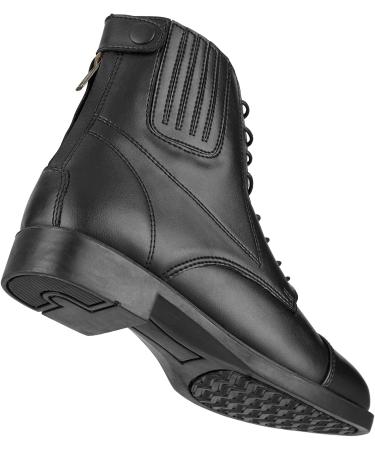 RL24 Winter Jodhpur Riding Boots - COMPANION BZ Lace Synthetic Leather for Kids Women & Men (Size 29-46) - Stylish Black Equestrian Footwear - Buy Online on GoSupps.com