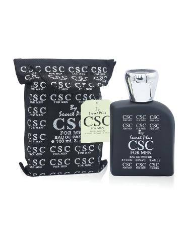 CSC's Cologne Bold & Sophisticated Scent Perfume for Men With Citrus Spice And Woody Notes Long Lasting Fragrance For All Occasions CSC 3.4 Fl Oz (Pack of 1)