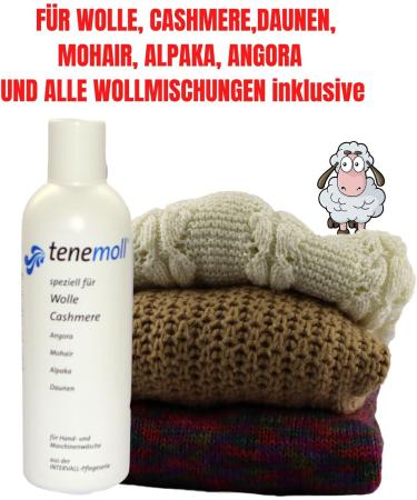 Concentrated liquid detergent for delicate Angora Mohair Cashmere wools TENEMOLL 250g with Olanmarp laundry net 1 piece (24 - Buy Online on GoSupps.com