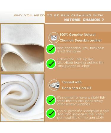 Natome Cashmere Gun Cleaning Cloth (3-Pack) 11.8 x 11.8 - Lint-Free Rag for All Caliber Gun Care - Buy Online on GoSupps.com