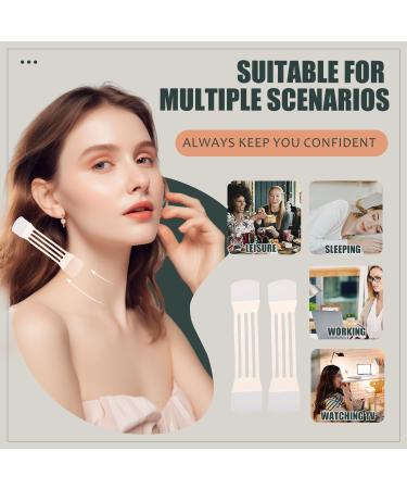 40 Pcs Neck Lift Tape Invisible Neck Tightening Tape 8 Pcs Elastic and Breathable Bands Neck Strap - Buy Online on GoSupps.com