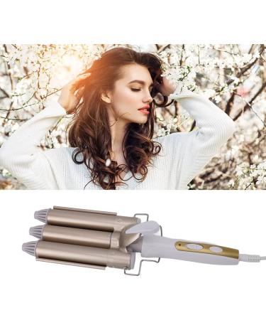 25mm 3 Barrel Curling Iron Wand - Adjustable Temperature Hair Waver for Fluffy & Wavy Hairstyles | International Shipping - Buy Online on GoSupps.com