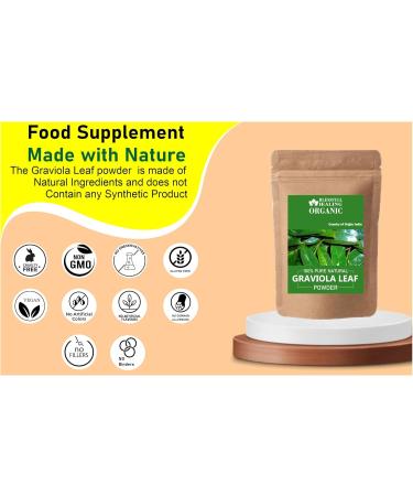 Organic Graviola Leaf Powder 100% Pure Natural 200 Gram / 7.05 oz 7.05 Ounce (Pack of 1) - Buy Online on GoSupps.com