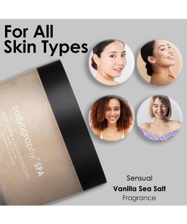 Buy Bodyography Spa Sugar & Sea Salt Body Scrub - Ultra Hydrating Exfoliating Body Scrub for Smooth Skin | International Shipping Available - Buy Online on GoSupps.com