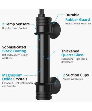 NICREW 100W Aquarium Heater - Adjustable Temperature & Overheating Protection for Aquariums up to 80L - Buy Online on GoSupps.com