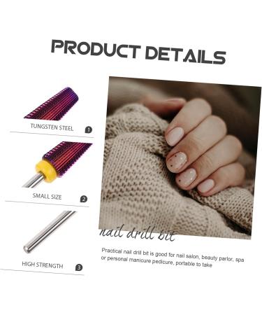 Ipetboom Nail Bits cuticle nail drill bit hard drill Accessories Tungsten steel nail manicure supplies cuticle drill bits nail clippers carbide drill bit Acrylic alloy Nail flakes - Buy Online on GoSupps.com