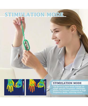 Compact Handheld Sleep Aid Device - Adjustable Massage Tool for Sleep Mood & Focus | Portable Relaxation Solution (Blue - Buy Online on GoSupps.com