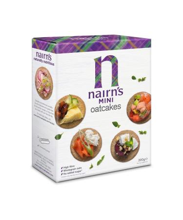 (2 Pack) - Nairns - Mini Oat Cakes | 200g | 2 PACK BUNDLE