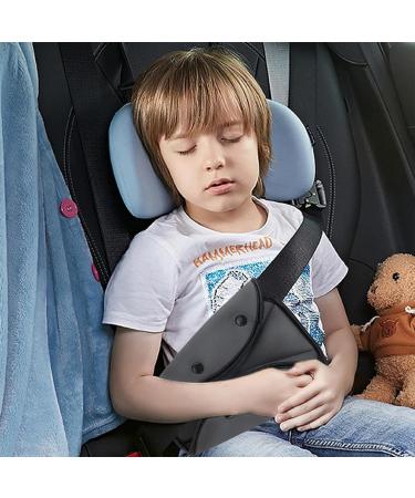 2Pcs Kids Seat Belt Adjuster & Cover - Universal Car Safety Harness Strap Triangle Positioners - Adjustable Seat Belt Pads for Children - Buy Online on GoSupps.com