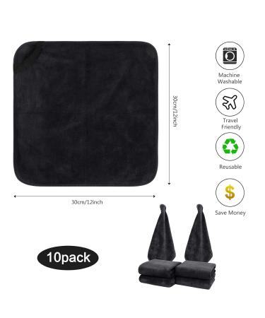 Buy Sinland Microfiber Facial Towels - Quick Drying Absorbent & Soft Makeup Remover Cloths (30x30 cm 10 Pack) - Perfect for All Skin Types - Buy Online on GoSupps.com