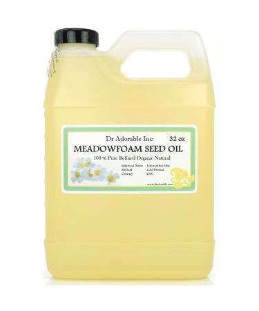 Dr Adorable - 32 oz - Meadowfoam Seed Oil - 100% Pure Natural Organic Cold Pressed