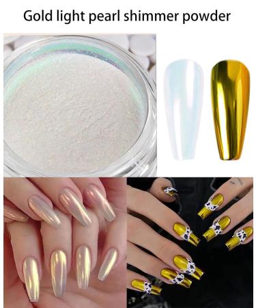 Buy Wahrshei 2 White Chrome Nail Powder - Pearl Shimmer Effect for Glazed Donut Nails - International Shipping - Buy Online on GoSupps.com