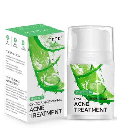 Cystic Acne Spot Treatment for Face Hormonal Acne Treatment for Teens & Adults Acne Cream Pimple Cream Spot Treatment with Aloe Vera Tea Tree Oil and Witch Hazel for Skin Type