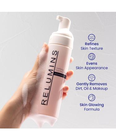 Relumins Advance Clarifying Foaming Cleanser | Gentle & Effective Facial Cleanser for Sensitive Skin | Removes Dirt Oil & Makeup Non-Drying Formula 200ml Advance Clarifying Foam Wash - Buy Online on GoSupps.com