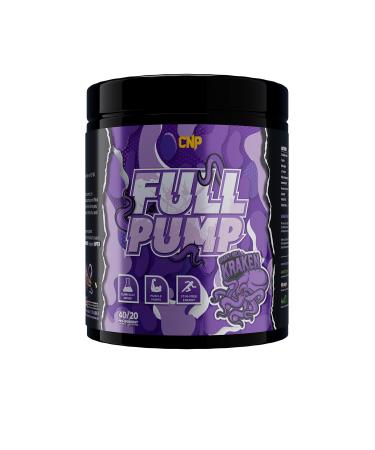 CNP Professional Full Pump Strong Stim Free Energy and Muscle Pumps Pre-Workout 20/40 Servings 300g 4 Flavours Available (Grape Kola Kraken)