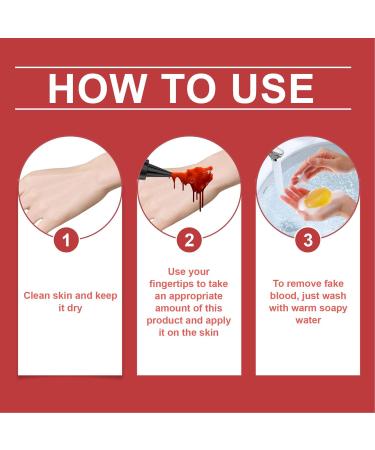 Holiday Blood Plasma Dropper | Faux Blood for Horror Makeup Cosplay & Parties | Dripping Shape Fake Blood 50ML x 2 - Buy Online on GoSupps.com
