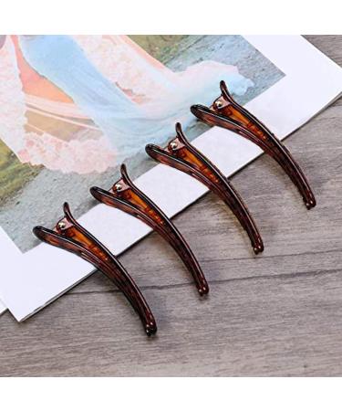12-Piece Oval Alligator Hair Clips Set - Cross Ducking Beak Irregular Hairpins for Stylish Hair Fixing - Buy Online on GoSupps.com