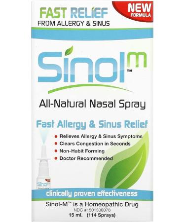 Sinol-M Allergy & Sinus Relief Spray 15 ml - Pack of 2 | Fast International Shipping - Buy Online on GoSupps.com