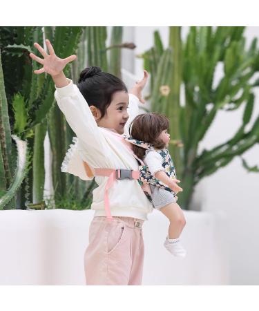 GAGAKU Toy Baby Carrier for Dolls - Pink Daisies Design | Reborn Baby Doll Accessories Carrier for Kids - Buy Online on GoSupps.com