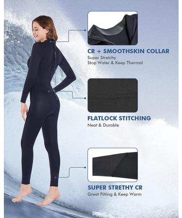 Dark Lightning 3/2mm Wetsuit for Men and Women - Black, Size 10 Average | Ideal for Cold Water Diving, Surfing, Snorkeling, Kayaking - Buy Online on GoSupps.com