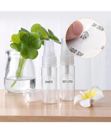 KSIWRE 300 PCS Waterproof Labels for Travel Size Bottles Clear Bathroom and Beauty Organization Labels Travel Bottle Labels for Shampoo Conditioner Lotion Cream Refillable Bottle Stickers - Buy Online on GoSupps.com
