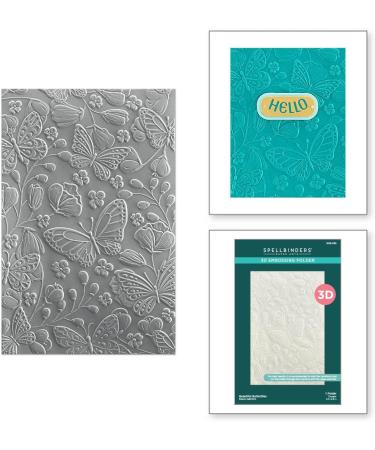 Spellbinders Beautiful Butterflies 3D Embossing Folder - Clear | Shop Now - Buy Online on GoSupps.com