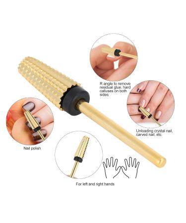 Wolfram Steel Nail Drill - Multifunction Conical Nail Polishing Accessories for Dead Skin Removal | High-Quality Round Head X #5 - Buy Online on GoSupps.com
