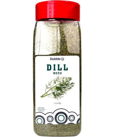 Dill Weed - 3.5 oz - Non GMO, Kosher, Halal, and Gluten Free - Dubble O Brand