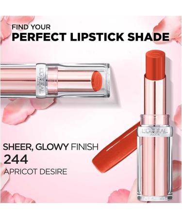 L'Oreal Paris Lipstick Balm-In-Lipstick | Hydrating & Smoothing | Natural-Looking Shine | Glow Paradise 244 Apricot Desire | 3.8g - Buy Online on GoSupps.com