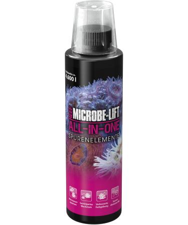 Microbe lift all-in-one-236 ml-Complete solution for coral supply in seawater aquariums promotes growth and splendor with essential trace elements and vitamins.Multi -colored 236ml (8oz)