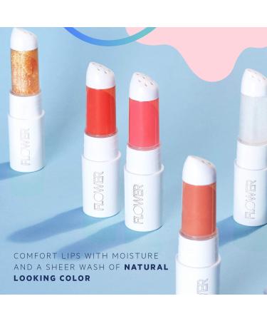 FLOWER BEAUTY Petal Pout Lip Mask | Hydrating Tinted Balm with Mango & Cocoa Butter | Vegan & Cruelty-Free | Rose Buds Color - Buy Online on GoSupps.com