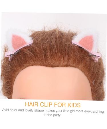 minkissy 5 Pairs Children's Hairpin Cat Ear Hair Barrettes Fox Ear Hair Band Girls Hair Cat Ears Hair Clips Girls Little Girl Hair Clips Hairbows Kids Kitten Stainless Steel Baby Halloween - Buy Online on GoSupps.com