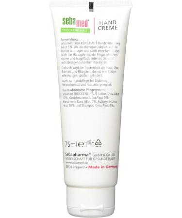  SEBAMED Sebamed 5% Urea Hand Cream for dry skin pack of 2 (2 x 75 ml) - Buy Online on GoSupps.com