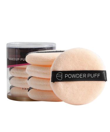 Makeup Powder Puff | Makeup Puff | Cosmetic Powder Puff Portable Soft Sponge Pads with Ribbon Bands Washable Makeup Tool/ Skin Color
