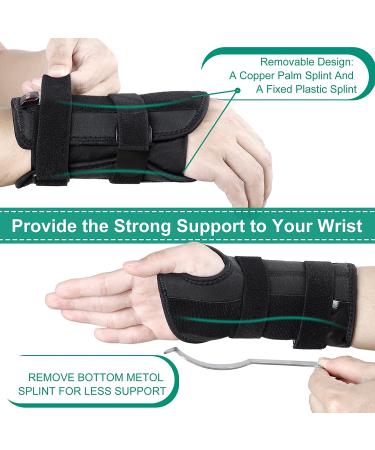 NEENCA Adjustable Night Sleep Wrist Brace with Splints - XL/XXL/XXXL - Carpal Tunnel Relief - Wrist Pain Treatment - Buy Online on GoSupps.com