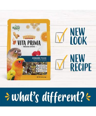 Sun Seed Vita Prima Conure Food 3lb - Premium Nutrition for Conures - Buy Online on GoSupps.com
