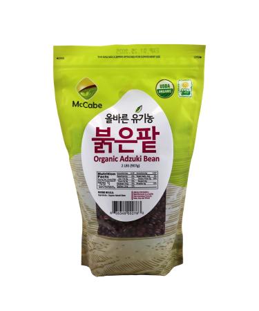 McCabe Organic Adzuki Bean, 2 lb (32oz), USDA & CCOF Organic Certified 2 Pound (Pack of 1)