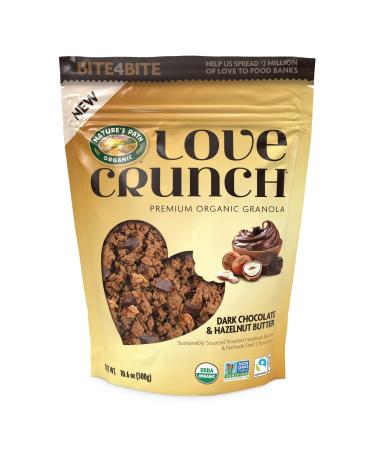 Love Crunch Organic Dark Chocolate and Hazelnut Butter Granola 10.6 Ounce Pouch (Pack of 6) Hazelnut Butter 10.6 Ounce (Pack of 6)