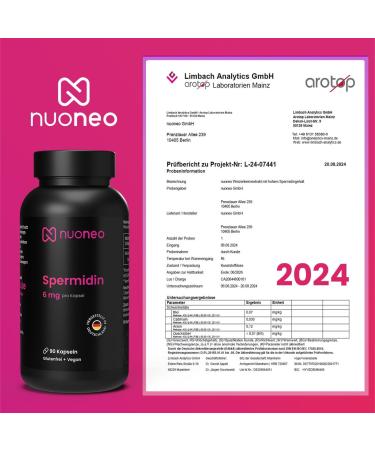  nuoneo idine High Dosed Capsules 6 mg per capsule - Made in Germany (2 x 90 pieces) - 6 months reserve - Gluten Free Wheat Germ Powder 6mg idine - Buy Online on GoSupps.com