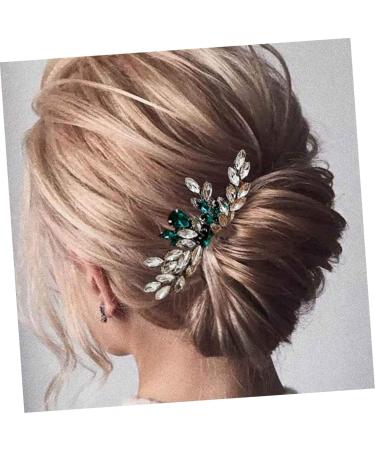 MAGICLULU Bridal Comb Bridal Hair Accessories Bride Hair Insert Comb Wedding Hair Comb Bride Rhinestone Hair Comb Bride Hair Comb Green Hair Accessories Hair Side Comb - Buy Online on GoSupps.com
