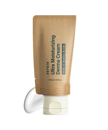 varuza Ultra Moisturizing Derma Face Cream - Deep Hydrating Facial Moisturizer - EWG Vegan Certified Oil Free Korean Skin Care 1.69 fl oz Ultra Moisturizing Derma Cream