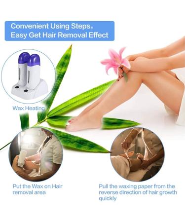 Double Wax Warmer for Men & Women | Dual Station Electric Wax Heater for Armpits Legs & Body - Ideal for Depilation - Buy Online on GoSupps.com