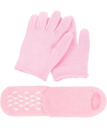 ULTECHNOVO 3 Sets Moisturizing Gloves & Socks Dry Cracked Gloves Socks Men Hand Caring Gloves Sleeping Glove Overnight Dry Hands Spa Gloves Pink Lotion Polyester and Gel Foot Mask Dryness Man - Buy Online on GoSupps.com