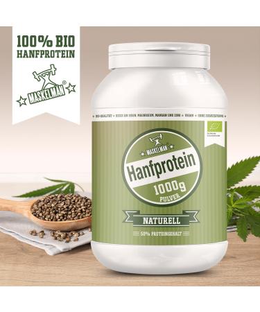 Organic Hemp Protein Powder 1kg | 50% Protein | 100% Pure Vegan | Supports Muscle Growth - Buy Online on GoSupps.com