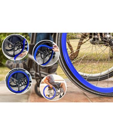 Adults Silicone Wheelchair Push Rim Covers 1 Pair 20/22/24in Non-Slip Wear-Resistant Hand Push Protective Cover Improve Grip and Traction for All Wheelchairs Wheel Grips Cover(Blue 24in) 24in Blue - Buy Online on GoSupps.com