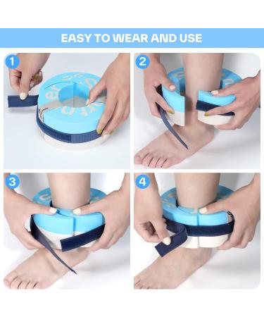 Buy Foam Swimming Cuffs - Water Aerobic Rings with Velcro | Ankle Weights & Arm Belts for Pool Fitness | International Shipping - Buy Online on GoSupps.com