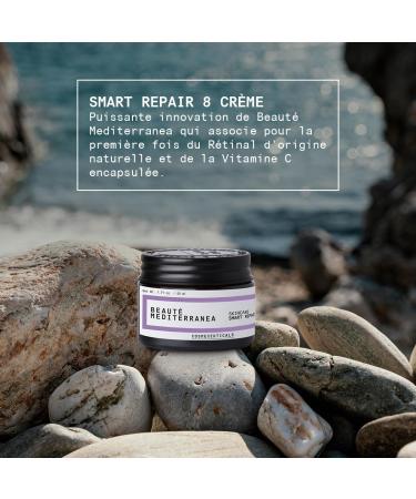 Beaut Mediterranea Moisturizing Facial Cream with Natural Retinal - 50 ml - Repairs Signs of Age - Ideal for Skin with Imperfections and/or Acne Prone Skin - 100% Vegan - Smart Repair 8 - Buy Online on GoSupps.com